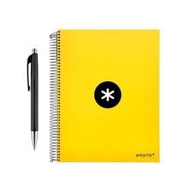 Cuaderno espiral liderpapel a4 micro antartik tapa forrada 120 h 100g cuadro 5 mm color amarillo promo caran d ache