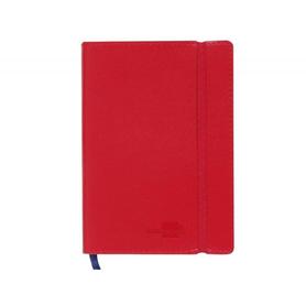 Libreta liderpapel simil piel a7 120 hojas 70g/m2 horizontal sin margen rojo