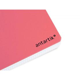 Cuaderno espiral liderpapel a5 antartik tapa dura 80h 100 gr cuadro 5mm color coral