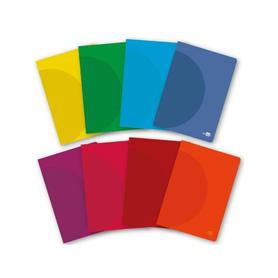 Libreta liderpapel 360 tapa de plastico a4 48 hojas 90g/m2 cuadro 3 mm con margen colores surtidos