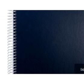 Cuaderno espiral liderpapel a4 crafty tapa forrada 80h 90 gr milimetrado 2 mm colores surtidos