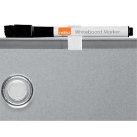 Pizarra nobo magnetica para el hogar acero marco slim plata 280x360 mm