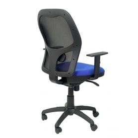 Silla Jorquera malla negra asiento bali azul