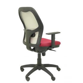 Silla Jorquera malla gris asiento bali granate