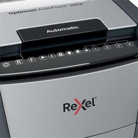 Destructora automática Rexel Optimum AutoFeed 300X de corte en partículas