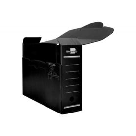 Caja archivo definitivo plastico liderpapel negro 360x260x100 mm