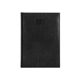Agenda encuadernada liderpapel creta 15x21 cm 2023 dia pagina color negro papel 70 gr