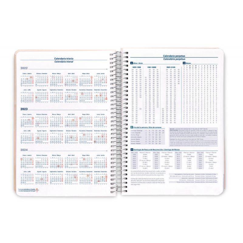 Compra Agenda Espiral Liderpapel Syros X Cm Dia Pagina Simple Espiral Color Ondas Papel