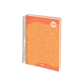 Agenda espiral liderpapel classic a5 2023 dia pagina portada polipropileno papel 70 gr color naranja