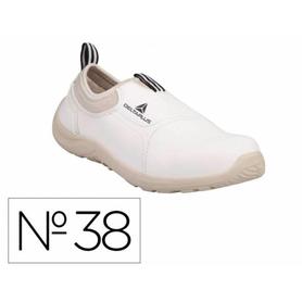 MIAMIS2BC38 - Zapatos de seguridad deltaplus microfibra pu suela pu mono-densidad color blanco talla 38