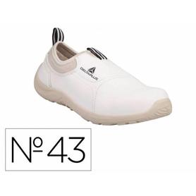 MIAMIS2BC43 - Zapatos de seguridad deltaplus microfibra pu suela pu mono-densidad color blanco talla 43