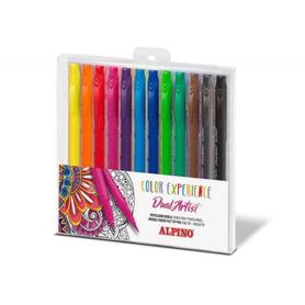 AR000186 - Rotulador alpino dual artist color experience estuche de 12 unidades colores