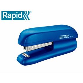 5000265 - Grapadora rapid f5 mini plastico capacidad de grapado 10 hojas usa grapas n 10 color azul