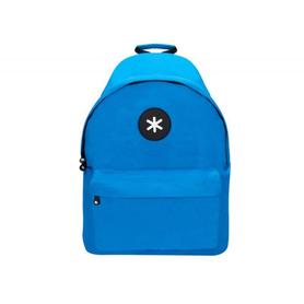 Cartera antartik mochila con asa y bolsillos con cremallera color azul 310x160x410 mm