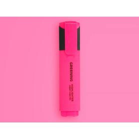 GN10 - Rotulador greening fluorescente punta biselada rosa