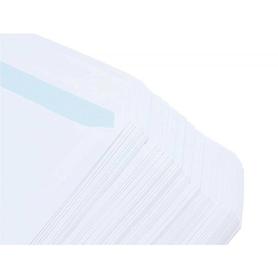 Sobre liderpapel bolsa blanco 260x360 mm solapa tira de silicona papel offset 100 gr caja de 250 unidades