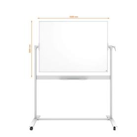 Pizarra blanca móvil Nano Clean Classic de Nobo, 1500 × 1200 mm - 1901031