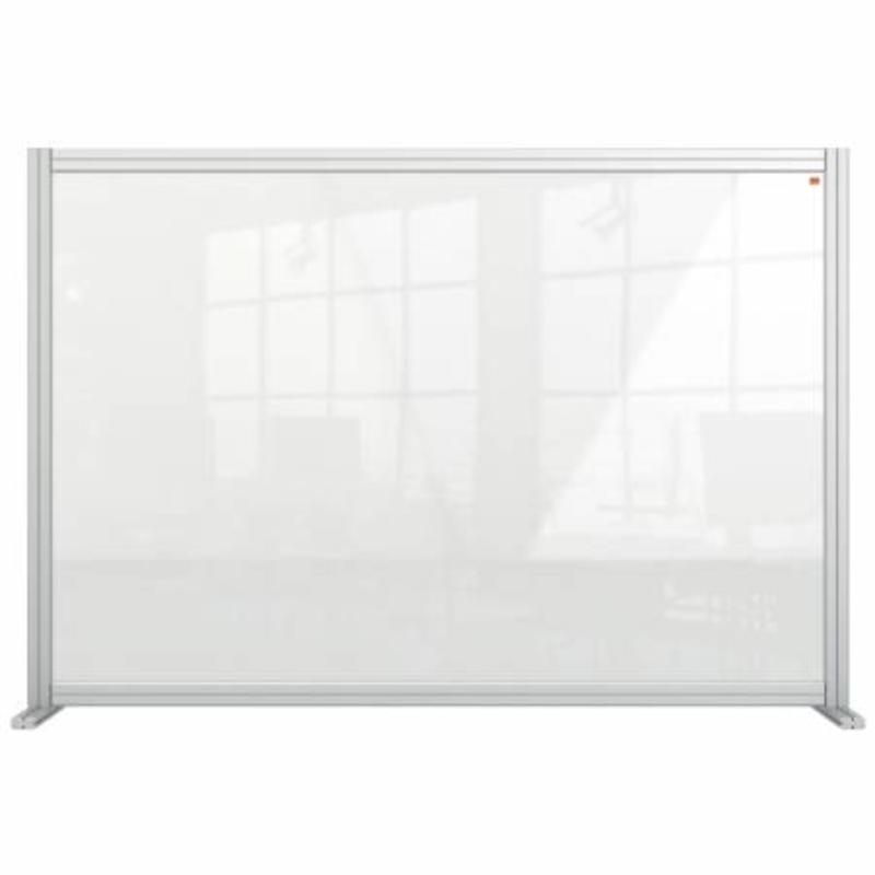 Sistema modular de pantalla separadora de sobremesa de acrílico transparente Nobo Premium Plus 1400x1000 mm - 1915490