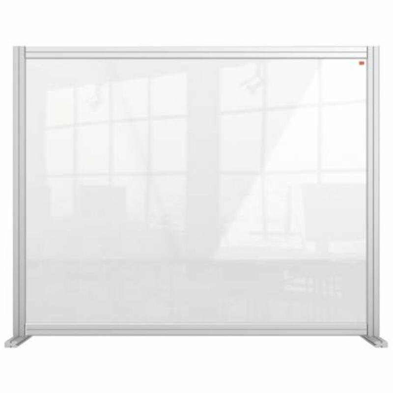 Sistema modular de pantalla separadora de sobremesa de acrílico transparente Nobo Premium Plus 1200x1000 mm - 1915491