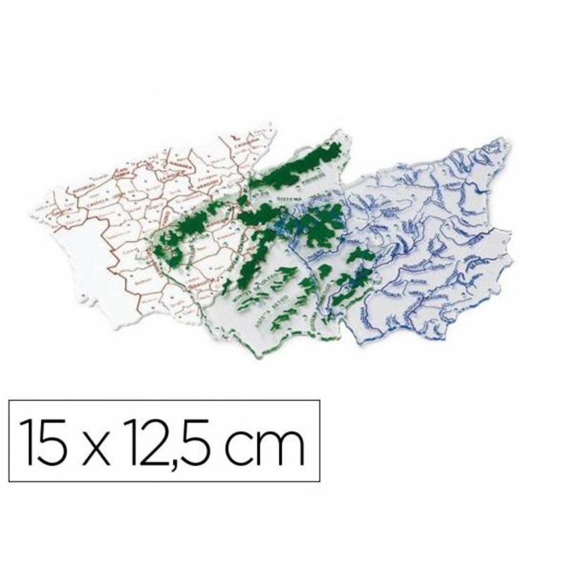 250 - Plantilla faibo mapa españa 15x12,5 cm bolsa de 3 unidades 100% reciclable