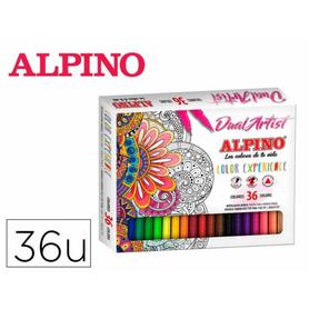 AR001038 - Rotulador alpino dual artist doble punta color experience estuche de 36 colores surtidos