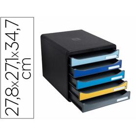3094202D - Fichero de cajones sobremesa exacompta big box plus bee blue 5 cajones colores surtidos