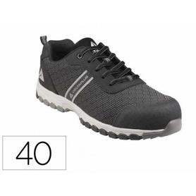 BOSTOSPNO40 - Zapato de seguridad deltaplus boston deportivo poliester con refuerzo tpu suela sellada negro talla 40