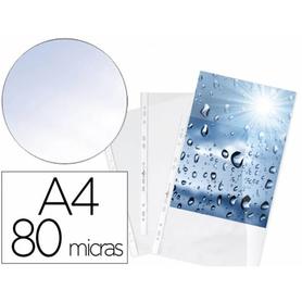 267619 - Funda multitaladro durable premium din a4 polipropileno 80 mc cristal bolsa de 100 unidades