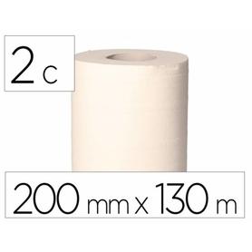 25397 - Papel secamanos bunzl greensource 2 capas celulosa blanca 200 mm x 130 mt paquete de 6 rollos