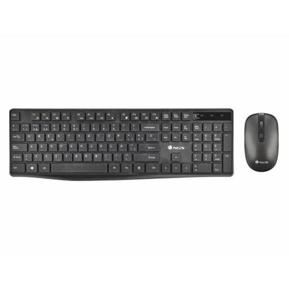 Set teclado y raton ngs hype kit inalambrico color negro - HYPEKIT