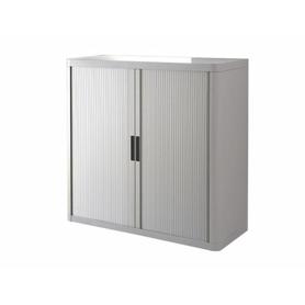 Armario paperflow estructura de acero y poliestireno con 2 puertas correderas 1 m color gris - E1CT0000100044