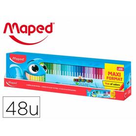 Rotulador maped color peps ocean caja de 48 unidades colores surtidos - 845727