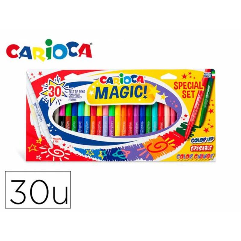 Compra Rotulador carioca magic markers special set caja 30 unidades colores  surtidos - 43183