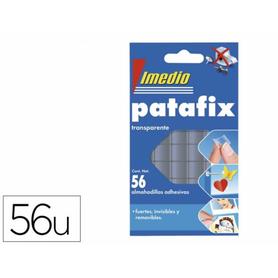 Sujetacosa imedio patafix almohadilla adhesiva transparente removible blister de 56 unidades - 7001471
