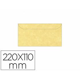 Sobre apli pergamino oro 110x220 mm 95g m2 paquete de 5 unidades - 12007
