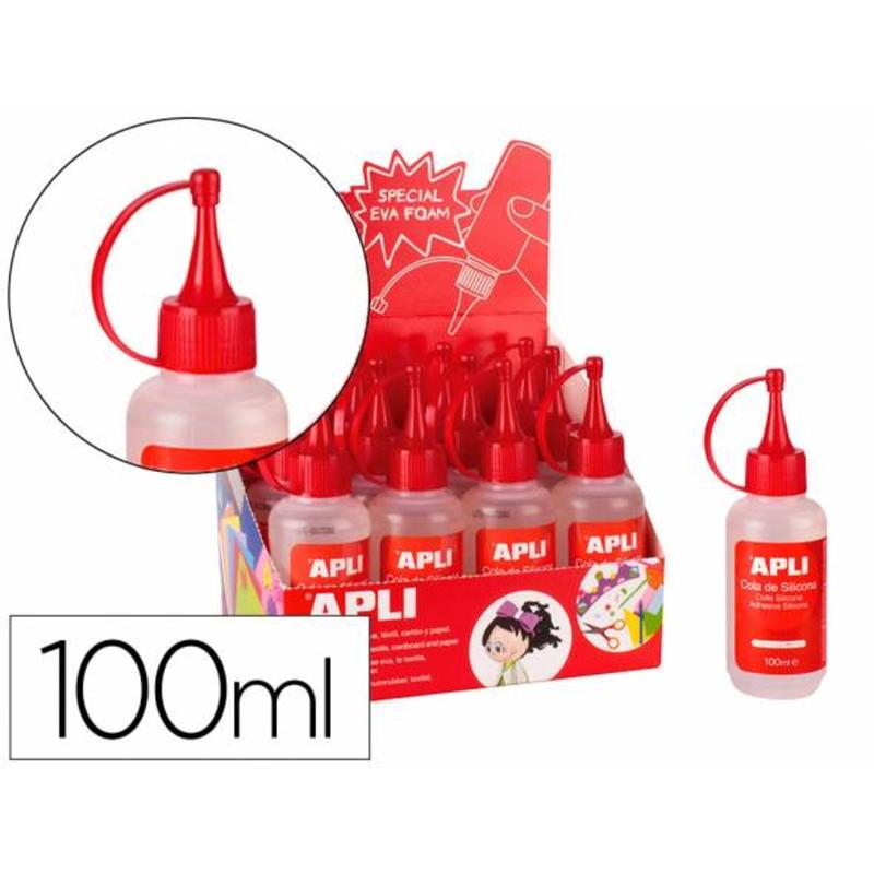 Cola de silicona apli bote 100 ml - 13349