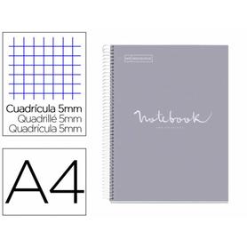 Cuaderno espiral miquelrius notebook 1 emotions tapa forrada din a4 microperforado 80 hojas 90g m2 cuadro 5 mm - MR46626