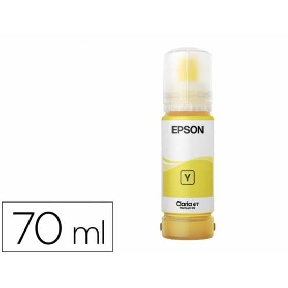 Tinta epson t114 eco tank et-8500   8550 amarillo botella 70 ml - C13T07B440