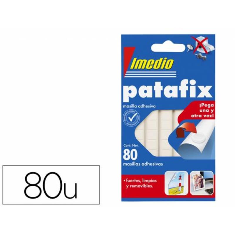 Compra Sujetacosa imedio patafix masilla adhesiva removible blister de 80  unidades - 7001466