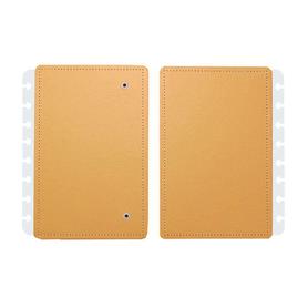 Portada y contraportada cuaderno inteligente din a5 naranja pastel - CICA2091
