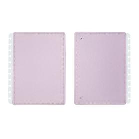 Portada y contraportada cuaderno inteligente grande lila pastel - CICG4080