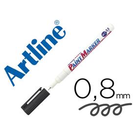 Rotulador artline marcador permanente ek-444 xf negro -punta redonda 0.8 mm -metal caucho y plastico - 