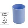 Cubilete portalapices faibo plastico color azul pastel 78 mm diametro x 100 mm alto - 206-37