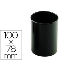 Cubilete portalapices faibo plastico reciclado color negro 78 mm diametro x 100 mm alto - 205R2
