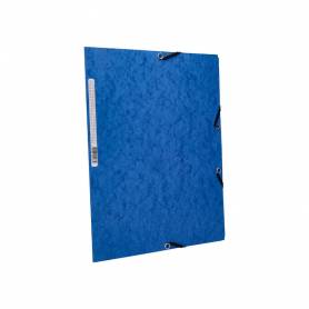 Carpeta q-connect gomas kf02167 carton simil-prespan solapas 320x243 mm azul