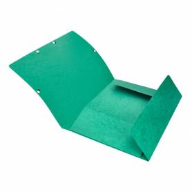 Carpeta q-connect gomas kf02168 carton simil-prespan solapas 320x243 mm verde