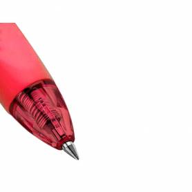 Boligrafo q-connect retractil borrable 0,7 mm color rojo