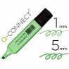 Rotulador q-connect fluorescente pastel verde punta biselada - KF17959