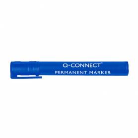 Rotulador q-connect marcador permanente azul punta redonda 3.0 mm
