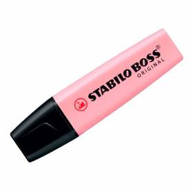 Rotulador stabilo boss pastel fluorescente 70 rubor rosa